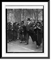 Historic Framed Print, Secty & Mrs. Weeks, 3/1/24,  17-7/8" x 21-7/8"