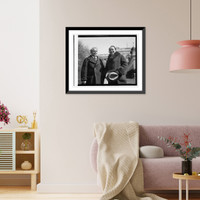 Historic Framed Print, Davis & Fernando Guarneu, 3/7/24,  17-7/8" x 21-7/8"