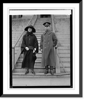 Historic Framed Print, Col. & Mrs. Perry L. Miles, 3/14/24,  17-7/8" x 21-7/8"
