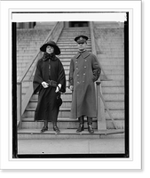 Historic Framed Print, Col. & Mrs. Perry L. Miles, 3/14/24,  17-7/8" x 21-7/8"