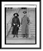 Historic Framed Print, Col. & Mrs. Perry L. Miles, [3/14/24],  17-7/8" x 21-7/8"