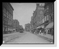 Historic Framed Print, Merrimack Street looking west, Lowell, Mass.,  17-7/8" x 21-7/8" Historic Framed Print, Merrimack Street looking west, Lowell, Mass.,  17-7/8" x 21-7/8"