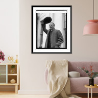 Theo. Roosevelt, 4/12/24, Vintage Wall Art