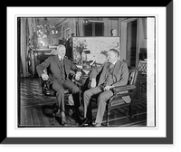 Historic Framed Print, Pershing & Hines, 4/4/24,  17-7/8" x 21-7/8"