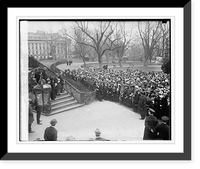 Historic Framed Print, Coolidge & Women's National Committee for Law Enforcement, 4/9/24,  17-7/8" x 21-7/8"