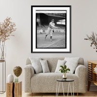 Historic Framed Print, Walter Johnson, 4/11/24,  17-7/8" x 21-7/8"