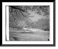 White House snow scene, 4/1/24, Vintage Wall Art