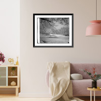 White House snow scene, 4/1/24, Vintage Wall Art