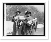 Mrs. Chas. F. Fetter & Mrs. Harriet P. Wheeler, 4/2/24, Antique Print