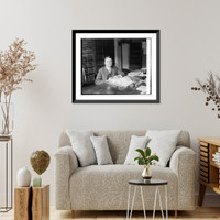 Historic Framed Print, Commander Nathan H. Wright, 4/18/24,  17-7/8" x 21-7/8"