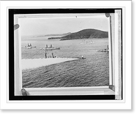 Historic Framed Print, [Copy photograph, battleships],  17-7/8" x 21-7/8"