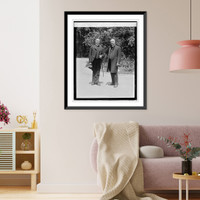 Historic Framed Print, Rt. Rev. Lucien Lee Kinsolving, Bishop Jos. Edward Freeman, 5/15/24,  17-7/8" x 21-7/8"