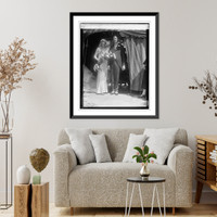 Getting his hair banged, Antique Wall Art
