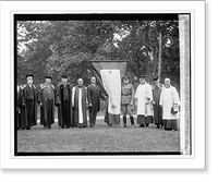 Historic Framed Print, Flag presentation Nat'l Cathedral, 5/18/24,  17-7/8" x 21-7/8"
