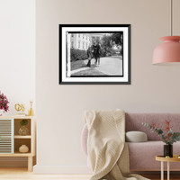 Historic Framed Print, Coolidge & Gwendolen [Lazier, 5/31/24],  17-7/8" x 21-7/8"