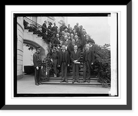 Root, Coolidge, Holmes and group on steps, 6/2/24, Antique Poster