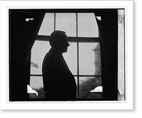 Historic Framed Print, Coolidge silhouette,  17-7/8" x 21-7/8"