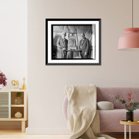Historic Framed Print, Ulric S.J. Dunbar and Col. D.H. Oldroyd, 6/24/24,  17-7/8" x 21-7/8"