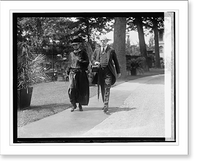 Historic Framed Print, Secty. of State & Mrs. Hughes, 7/7/24,  17-7/8" x 21-7/8"