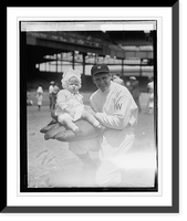 Historic Framed Print, Walter Johnson Sr. & Caroline, 7/21/24,  17-7/8" x 21-7/8"