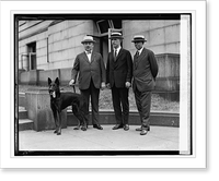 Police Com. Enright of New York, Maj. Sullivan & Col. R. Waldo, 7/30/24, Antique Print