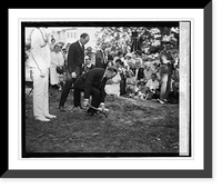 Pres. Coolidge & Rev. Jos. T. Herson, Hamline Meth. Epis. Church, 7/28/24, Antique Print