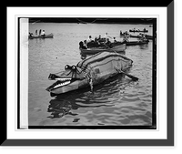 Historic Framed Print, 1st prize Canoe Regatta and Water Carnival (Colonial Canal Club boat), 8/2/24,  17-7/8" x 21-7/8"