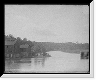 Historic Framed Print, Broken dam and old mill, Ann Arbor, Mich.,  17-7/8" x 21-7/8"