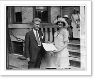 La Follette & Mrs. J.H. Treadway of Cal., 8/12/24, Antique Print