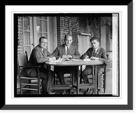 Historic Framed Print, Chas. Swem, Nathan Behrin, and Solomon Powsner (Shorthand Rep. Con.), 8/20/24,  17-7/8" x 21-7/8"