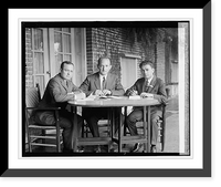 Historic Framed Print, Chas. Swem, Nathan Behrin, and Solomon Powsner (Shorthand Rep. Con.), [8/20/24],  17-7/8" x 21-7/8"