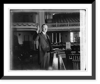 Historic Framed Print, Pres. Coolidge at notification ceremonies, 8/14/24 - 2,  17-7/8" x 21-7/8"