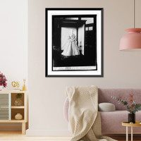 Historic Framed Print, Harriet Lane Johnston [inaugural dress from First Ladies Collection, 9/3/24],  17-7/8" x 21-7/8"