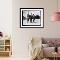 Historic Framed Print, Misses Leonor & Concha Orellano and A.H. Geissler, 9/8/24,  17-7/8" x 21-7/8"