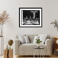 Historic Framed Print, Cardinal O'Connell, Arch. Biondir, Rev. M.J. Ripple. H.N.S., 9/21/24,  17-7/8" x 21-7/8"