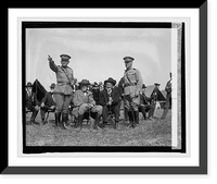 Historic Framed Print, Gen. Lejeune, Francis Jones, F.S. Holtz, Gen. Dion Williams at Sharpsburg, Md., 9/12/24,  17-7/8" x 21-7/8"
