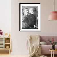 Gen. Ramon Tello Mendoza and Dr. Eduardo Blanco, seated, Antique Print