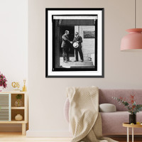 Historic Framed Print, Capt. R.A. Bartlett & J.O. LaGorce, 9/13/24,  17-7/8" x 21-7/8"