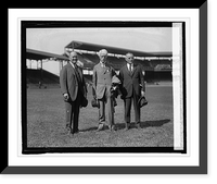 Historic Framed Print, Wm. M. Richardson, Judge Landis, Clark Griffith, 10/2/24,  17-7/8" x 21-7/8"