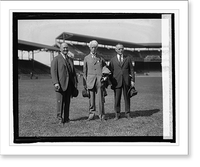 Historic Framed Print, Wm. M. Richardson, Judge Landis, Clark Griffith, 10/2/24,  17-7/8" x 21-7/8"