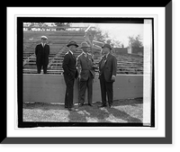 Historic Framed Print, Clark Griffith, Judge Landis, Wm. M. Richardson, [10/2/24],  17-7/8" x 21-7/8"