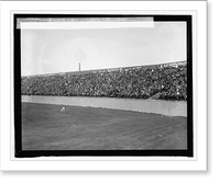 Historic Framed Print, Crowds in field stands, Wash. Base Ball park, World Series, [10/24],  17-7/8" x 21-7/8"