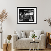 Historic Framed Print, Watson & Sullivan at Police Fireman's ball game, [9/13/24],  17-7/8" x 21-7/8"