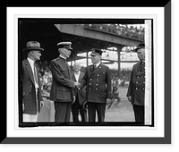Historic Framed Print, Watson & Sullivan at Police Fireman's ball game, [9/13/24],  17-7/8" x 21-7/8"