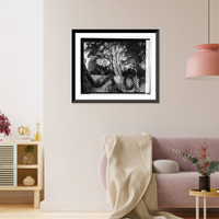 Historic Framed Print, Coolidge addressing Wash. team, 10/1/24 - 2,  17-7/8" x 21-7/8"