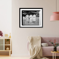 Washingtons double play trio Peck to Harris to Judge, 10/1/24, Vintage Wall Art