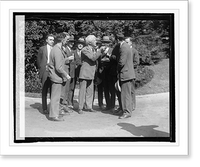 Historic Framed Print, Judge K.M. Landis with newspaper men at W.H.,  17-7/8" x 21-7/8"