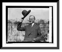 Pres. Coolidge with hat presented by Amoki Tribe Classic, Vintage Wall Art
