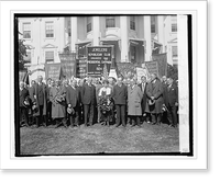 Historic Framed Print, Pres. & Mrs. Coolidge with New York Business Men's Associations, 10/28/24,  17-7/8" x 21-7/8"