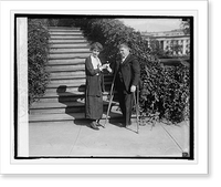 Historic Framed Print, Leo B. Clark presents Forget-Me-Not to Mrs. Coolidge, [10/23/24],  17-7/8" x 21-7/8"